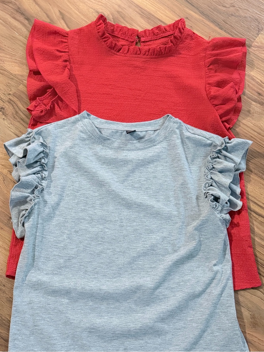 Ruffle Sleeve Tops